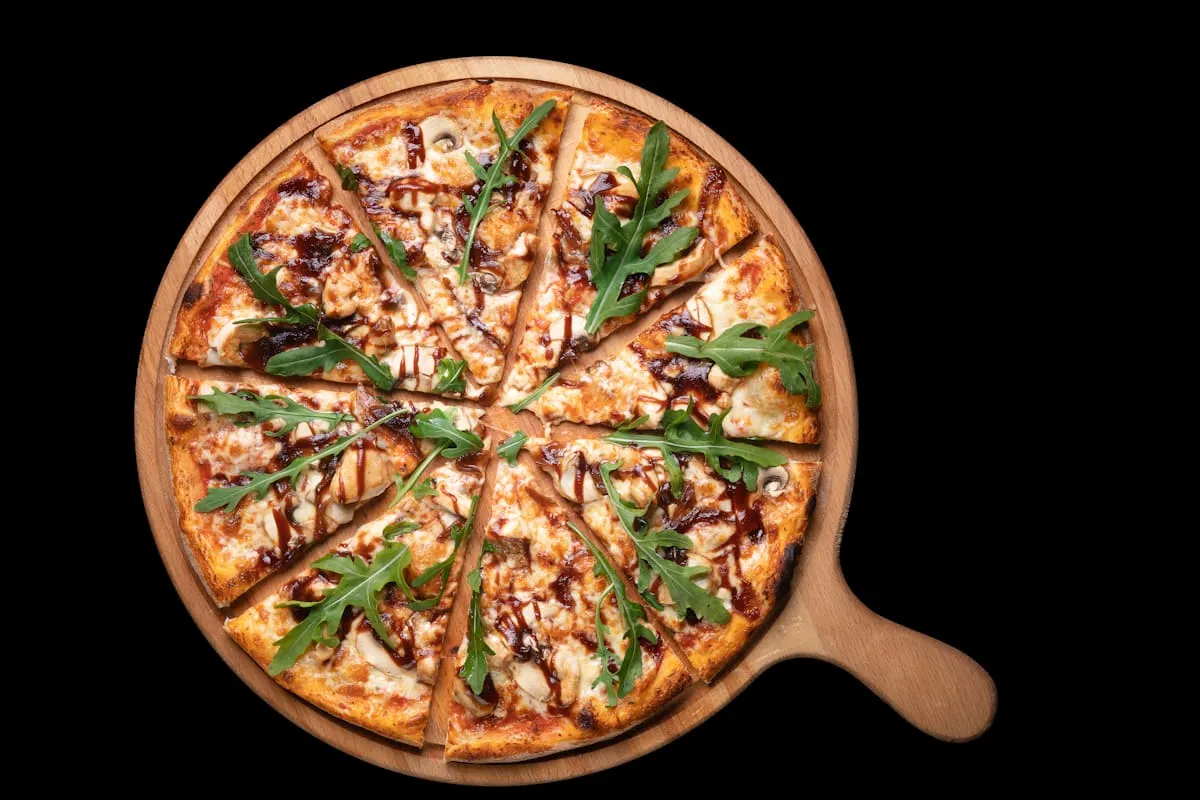 Freshly prepared pizza dough